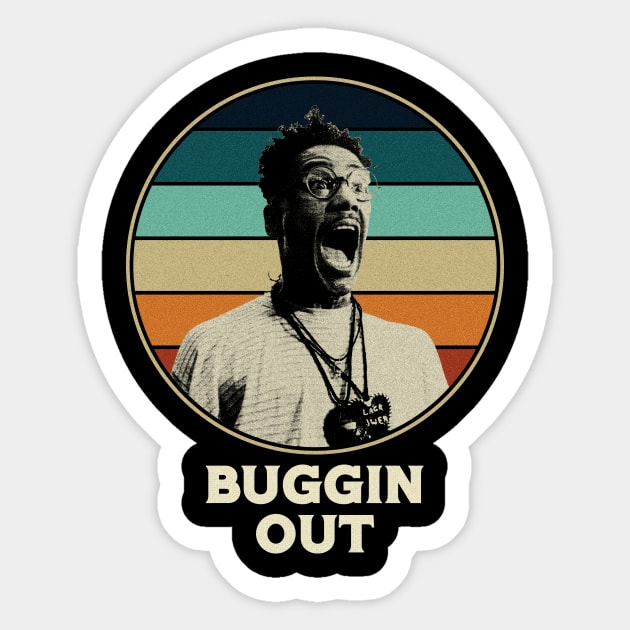 retro Buggin' Out (Do the Right Thing) Sticker by Gummy Store